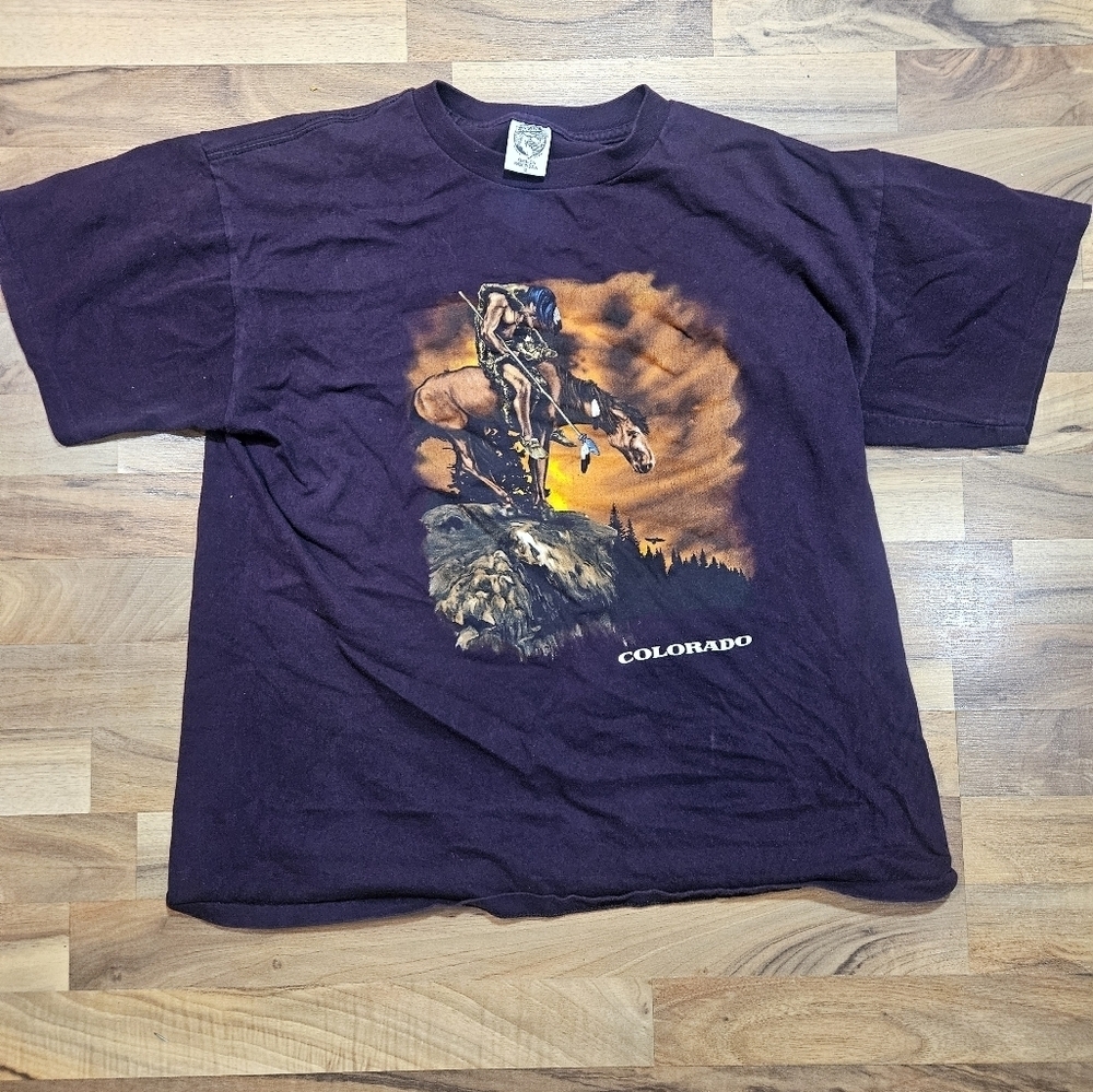 Vintage Colorado Single Stitch Eagle Products Graphic 90s T-Shirt Adult Size XL